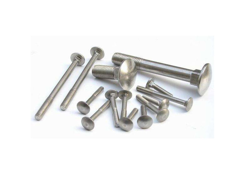 Large semicircular head square neck bolt